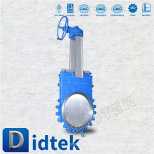 La más nueva válvula de puerta del cuchillo de la lechada de acero de molde de Didtek con el volante